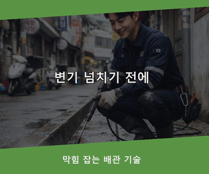 광명시 가학동 베란다 배수구막힘 당일 처리 현장 작업 사진 - 배관해결사
