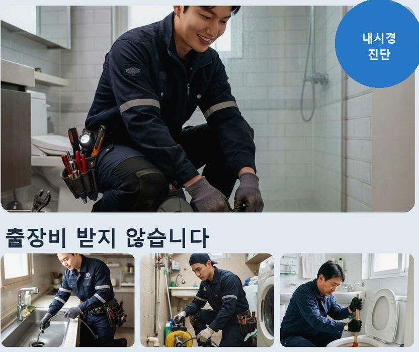 서울 강동구 강일동 하수구막힘 고압세척·관통 작업 모습