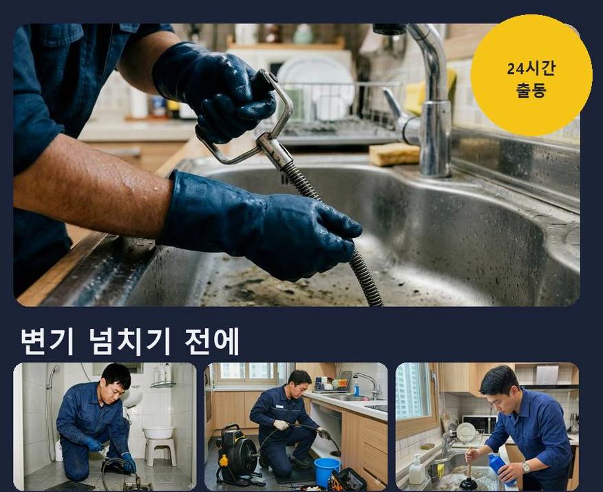 서울 종로구 계동 변기막힘 가격 안내 현장 작업 사진 - 배관해결사