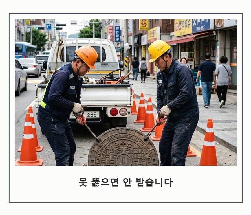 서울 강동구 고덕동 베란다 배수구막힘 가격 안내 현장 작업 사진 - 배관해결사