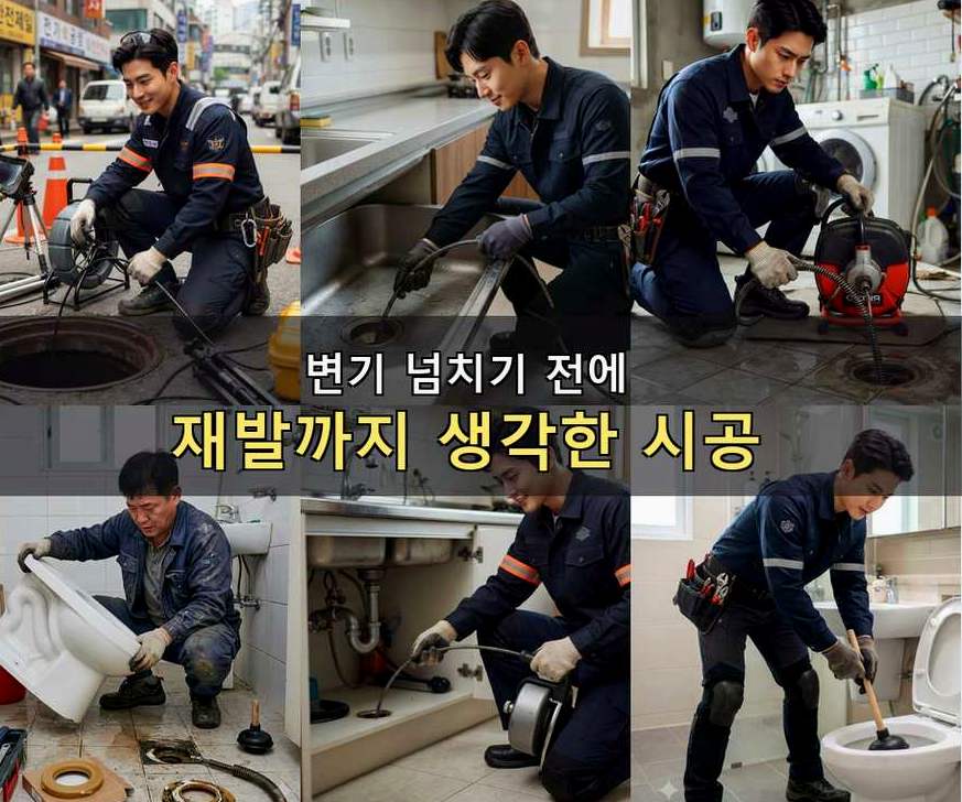 오산시 고현동 싱크대막힘 출장비 무료 현장 작업 사진 - 배관해결사