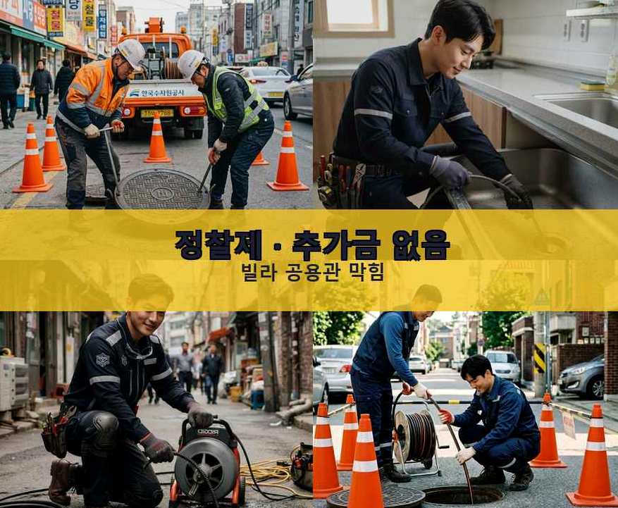 서울 종로구 관수동 하수구막힘 출장비 무료 현장 작업 사진 - 배관해결사