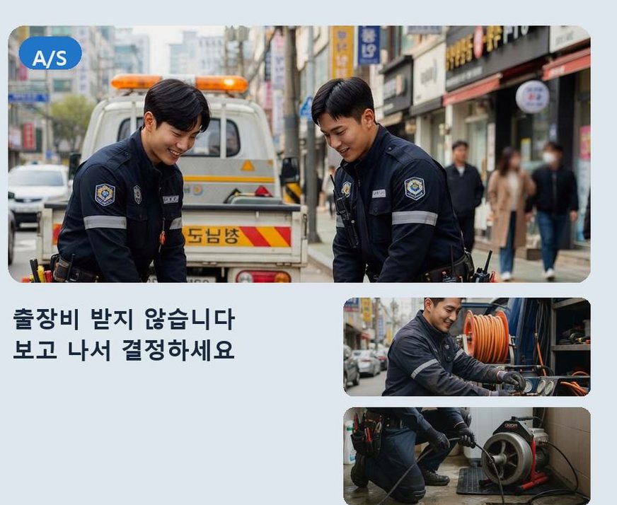 광명시 광명동 오수관막힘 빠른 해결 현장 작업 사진 - 배관해결사