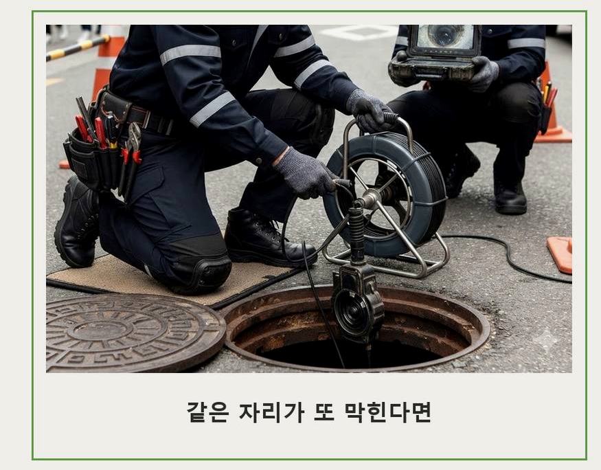 용인시기흥구 구갈동 정화조막힘 긴급출동 현장 작업 사진 - 배관해결사