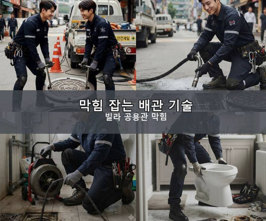 서울 종로구 구기동 싱크대막힘 업체 현장 작업 사진 - 배관해결사