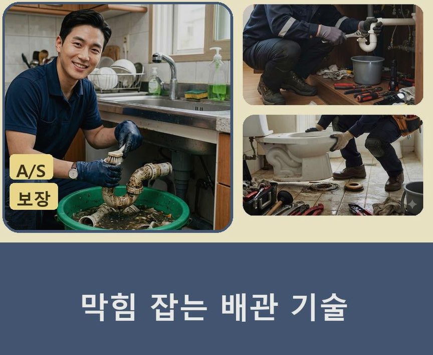 서울 종로구 구기동 하수구 냄새 긴급출동 현장 작업 사진 - 배관해결사