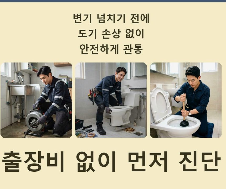 수원시팔달구 구천동 욕실 배수구막힘 전문 업체 현장 작업 사진 - 배관해결사