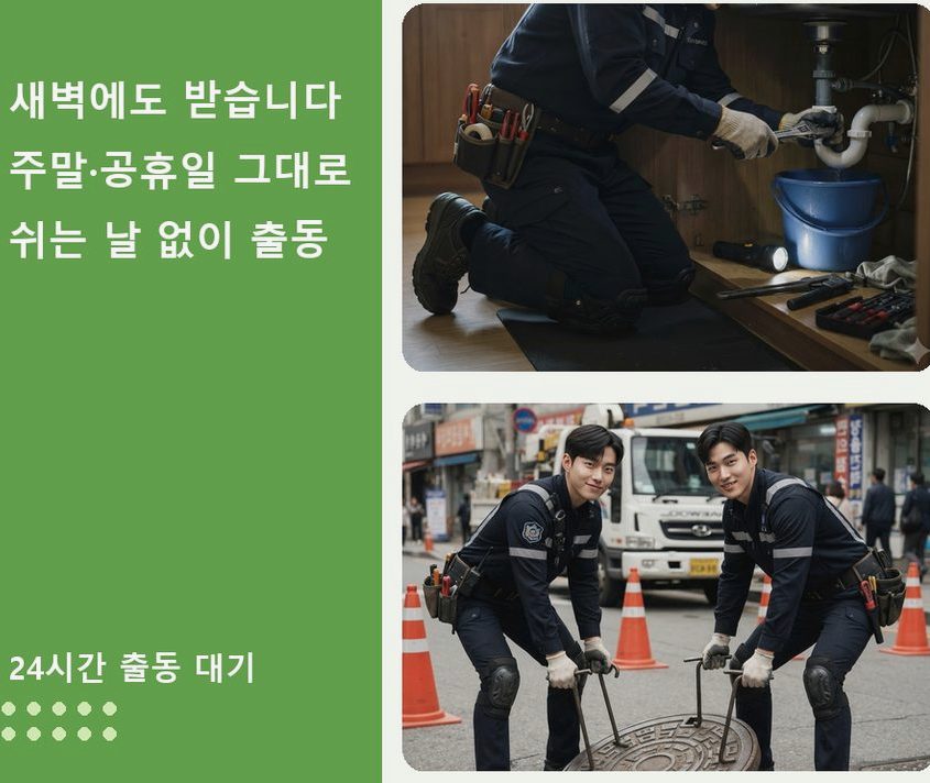 수원시팔달구 구천동 하수구 역류 전문 업체 현장 작업 사진 - 배관해결사