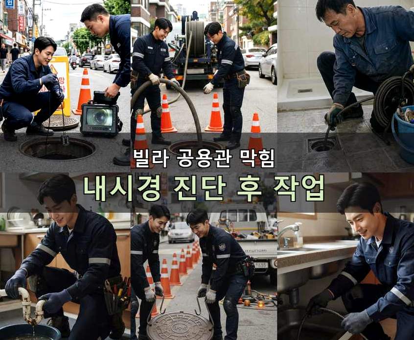 화성시 구포리 고압세척 고압세척·관통 작업 모습