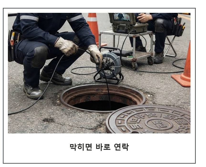 화성시 구포리 화장실 하수구막힘 전문 업체 현장 작업 사진 - 배관해결사