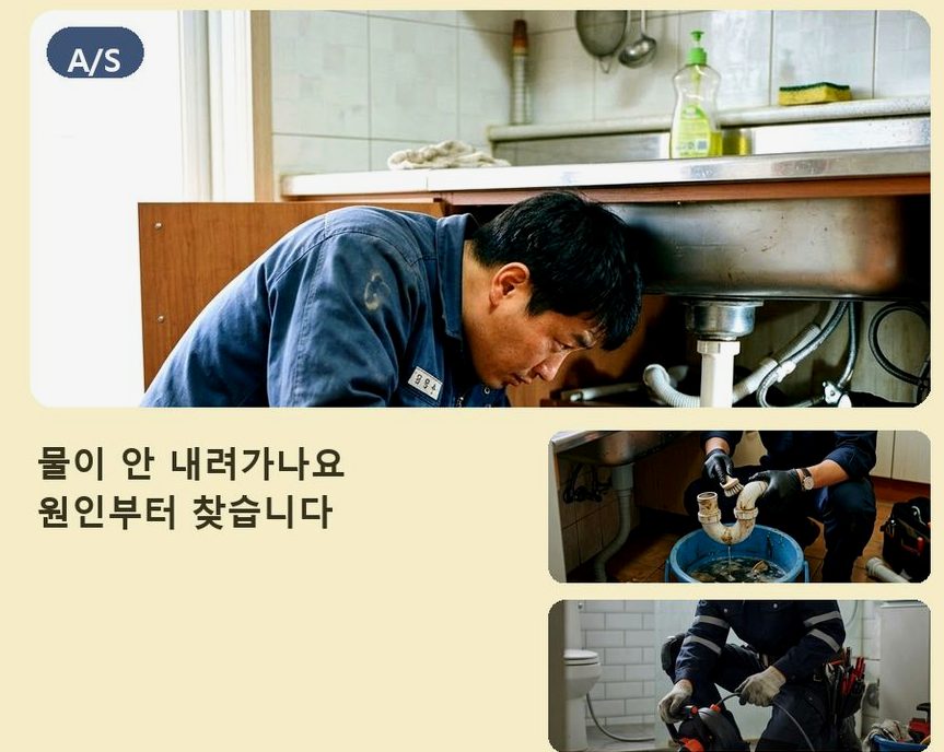 서울 종로구 낙원동 배수구막힘 원인 진단 현장 작업 사진 - 배관해결사