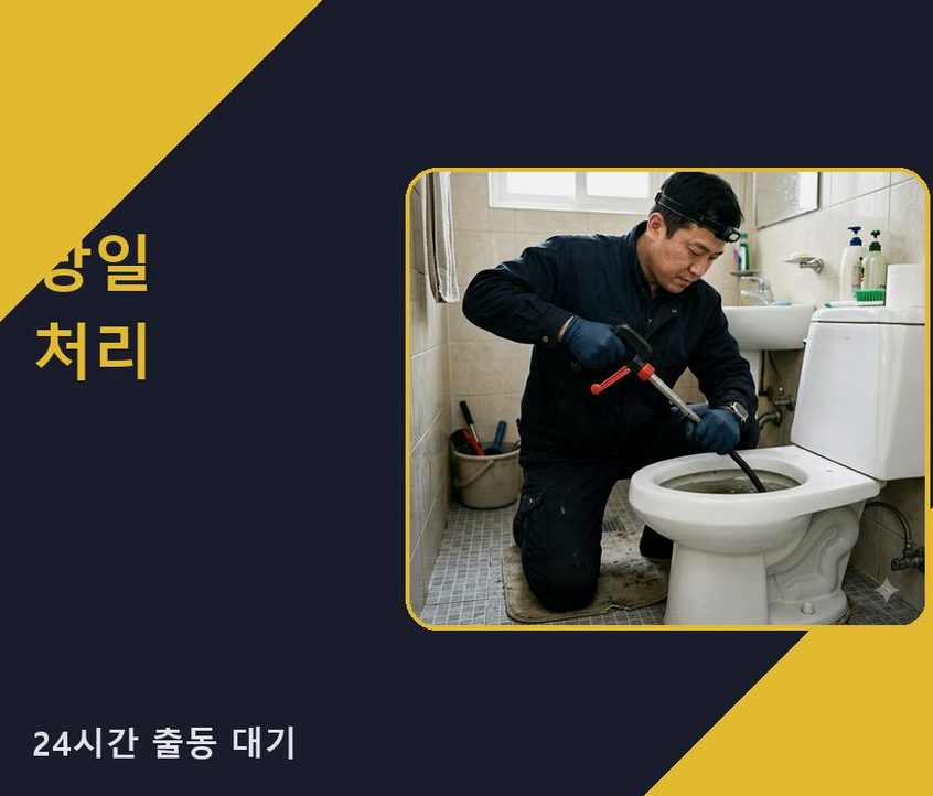 포천시 내촌면내리 배수구막힘 긴급출동 현장 작업 사진 - 배관해결사