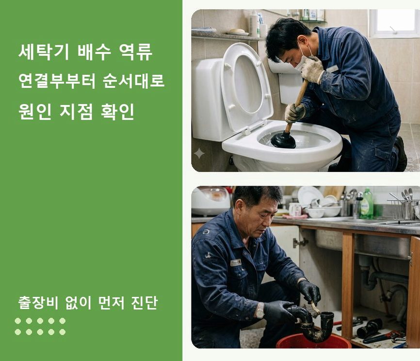 의정부시 녹양동 변기막힘 당일 처리 현장 작업 사진 - 배관해결사