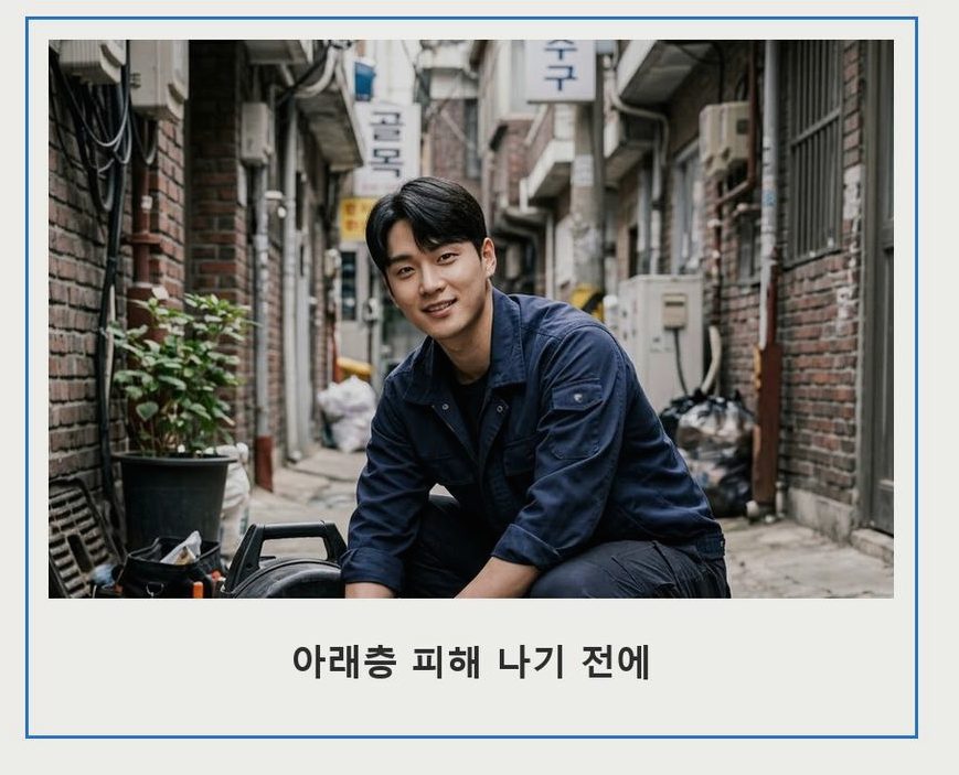 용인시기흥구 농서동 배수구막힘 뚫음 현장 작업 사진 - 배관해결사