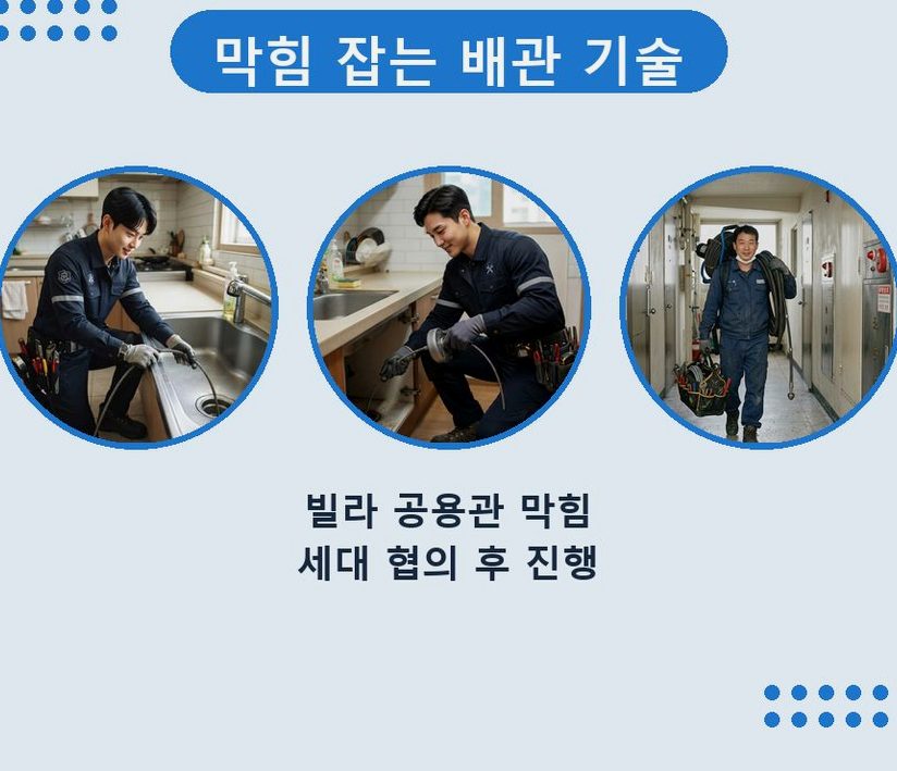 서울 영등포구 당산동 세탁기 배수구막힘 긴급출동 현장 작업 사진 - 배관해결사