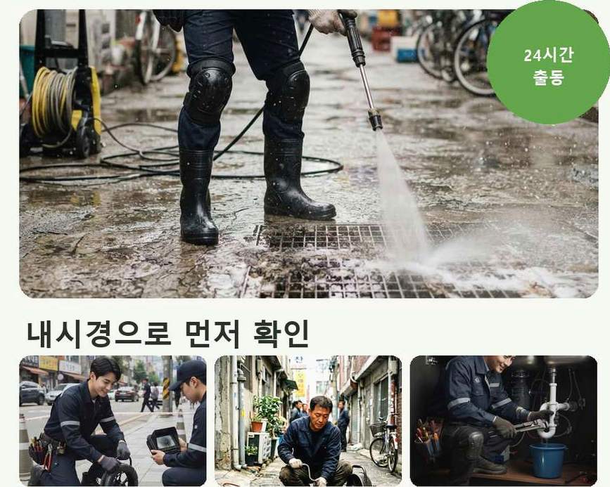 고양시덕양구 대자동 싱크대막힘 전문 업체 현장 작업 사진 - 배관해결사