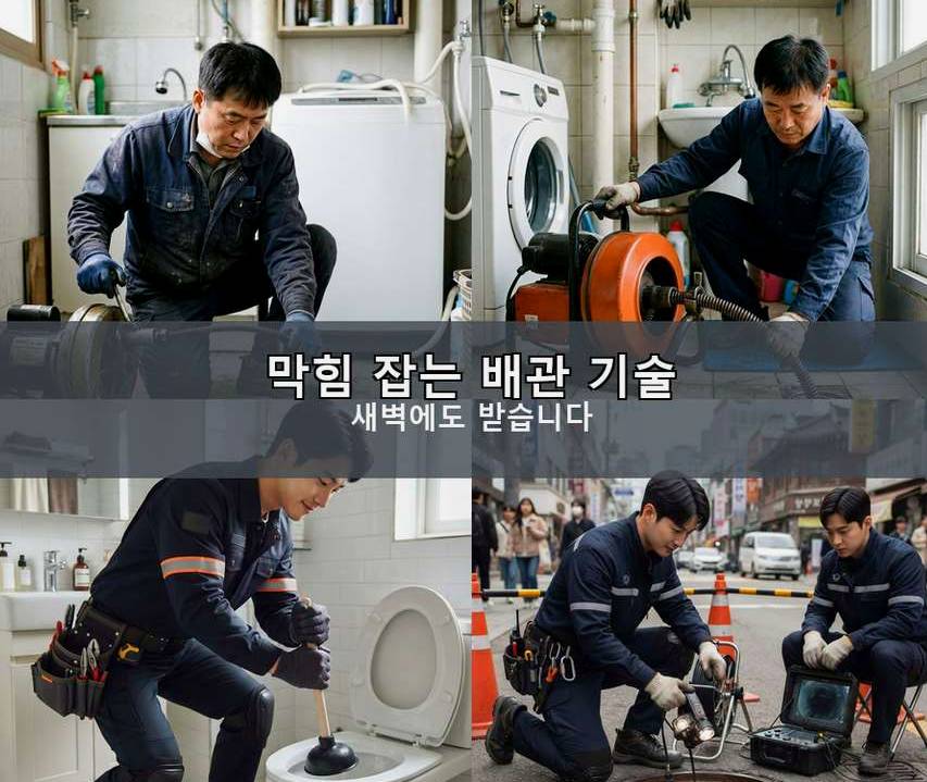 광주시 도척면궁평리 싱크대막힘 전문 업체 현장 작업 사진 - 배관해결사