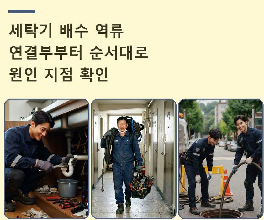 용인시기흥구 동백동 배수구막힘 비용 현장 작업 사진 - 배관해결사