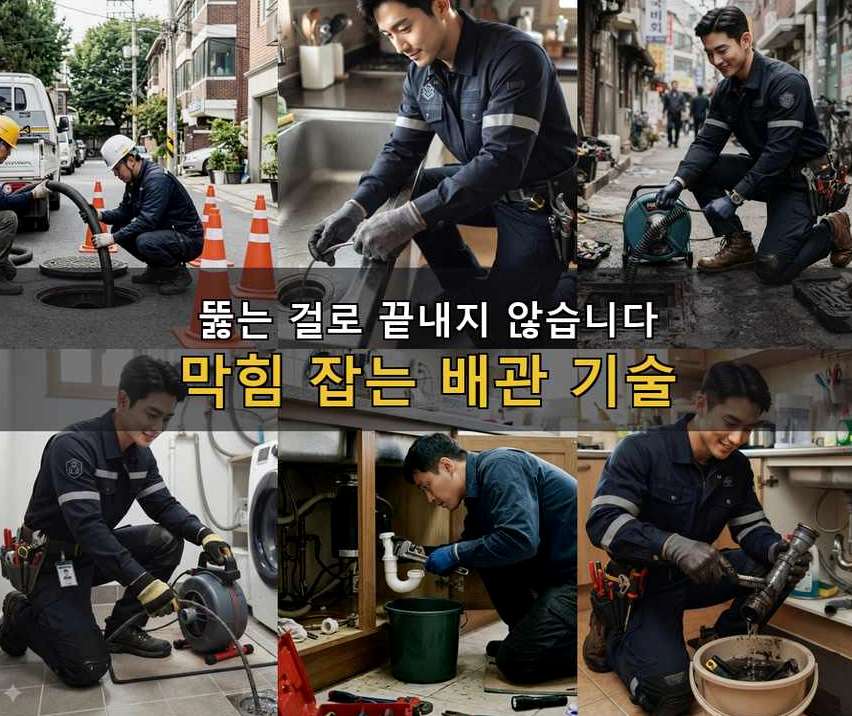 용인시기흥구 동백동 싱크대막힘 빠른 해결 현장 작업 사진 - 배관해결사