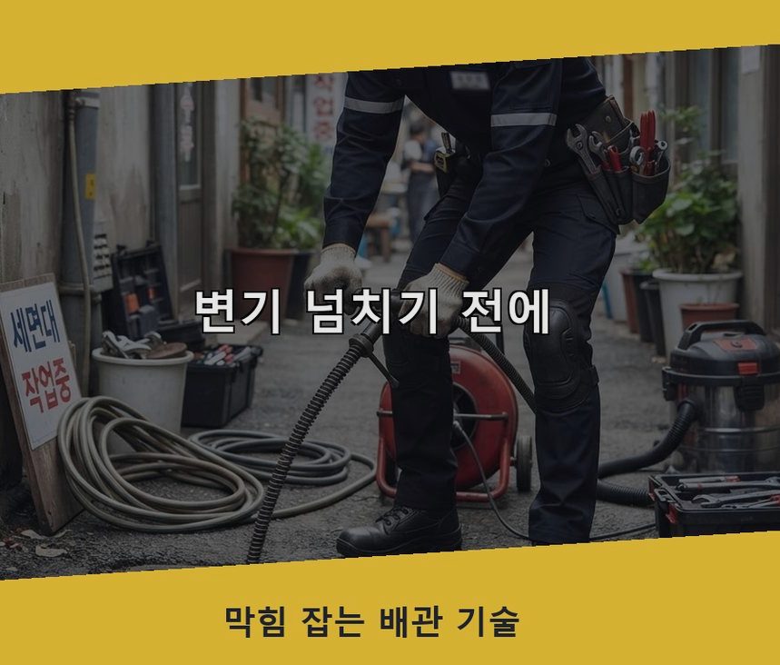 화성시 마도면고모리 싱크대막힘 빠른 해결 현장 작업 사진 - 배관해결사