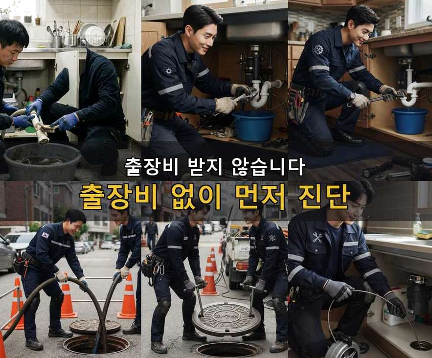 용인시기흥구 마북동 싱크대막힘 업체 현장 작업 사진 - 배관해결사