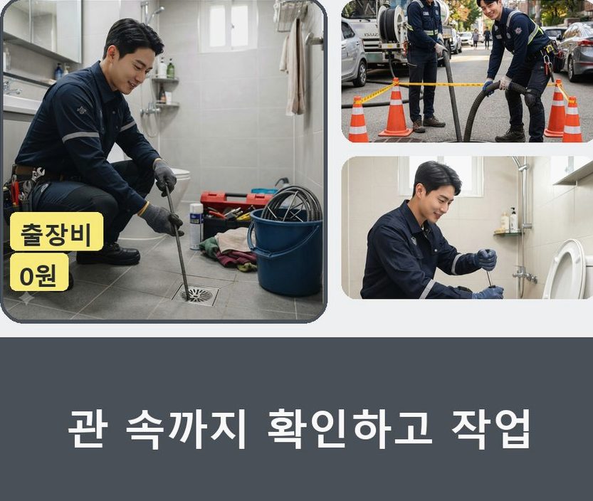 수원시팔달구 매교동 싱크대막힘 업체 현장 작업 사진 - 배관해결사