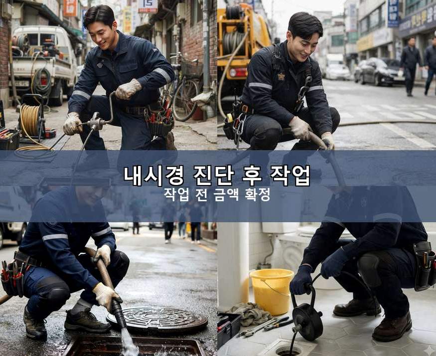 화성시 매송면송라리 배수구막힘 긴급출동 현장 작업 사진 - 배관해결사