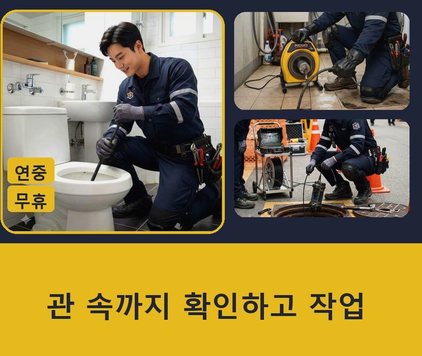 서울 서대문구 미근동 싱크대막힘 빠른 해결 현장 작업 사진 - 배관해결사