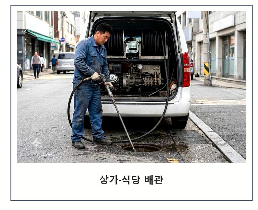 화성시 반송동 배수구막힘 당일 처리 현장 작업 사진 - 배관해결사