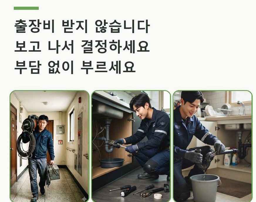 화성시 반송동 하수구막힘 출장비 무료 현장 작업 사진 - 배관해결사
