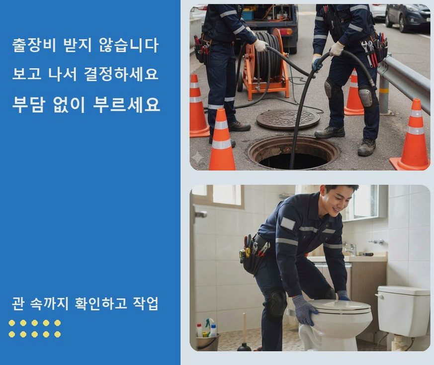 화성시 반월동 싱크대막힘 야간 출동 현장 작업 사진 - 배관해결사
