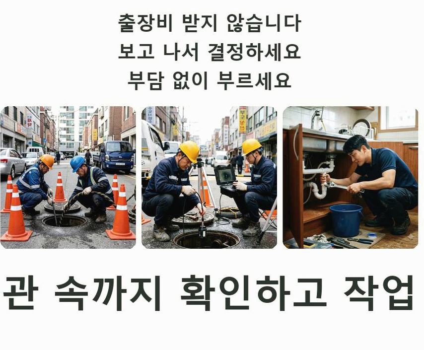 고양시덕양구 벽제동 변기막힘 비용 현장 작업 사진 - 배관해결사