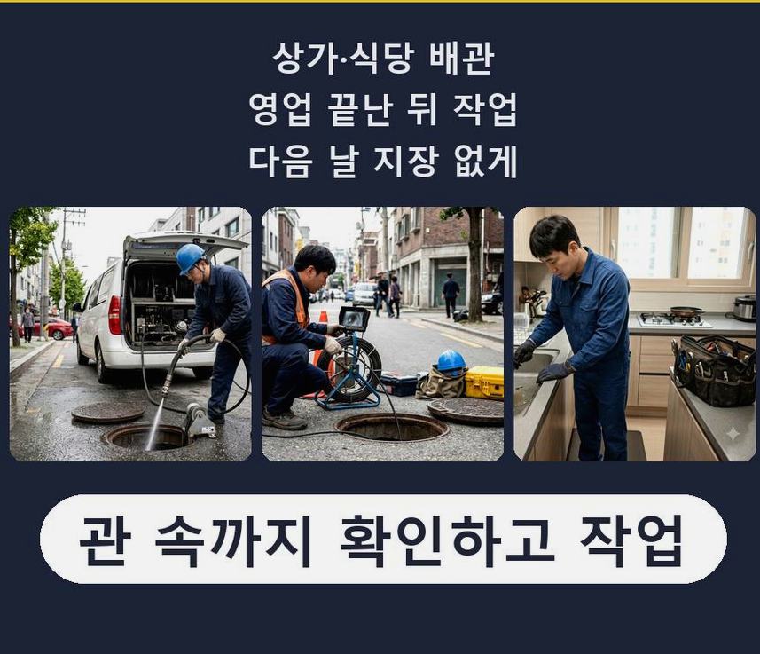 서울 서대문구 북아현동 변기막힘 비용 현장 작업 사진 - 배관해결사