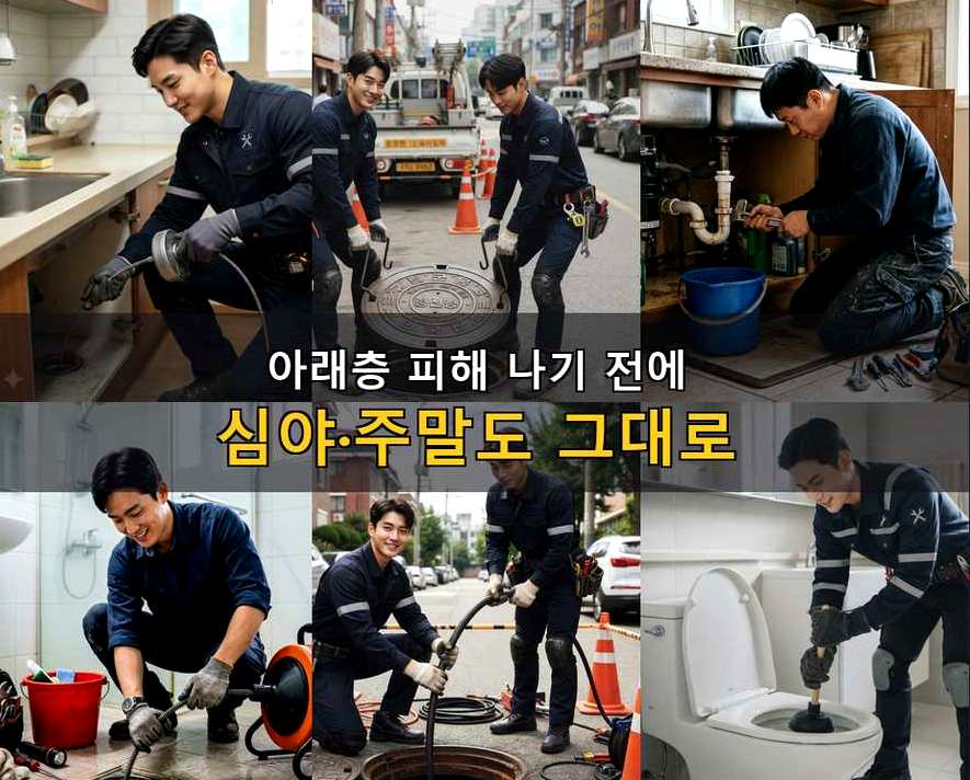 고양시덕양구 삼송동 하수구막힘 24시 출동 현장 작업 사진 - 배관해결사