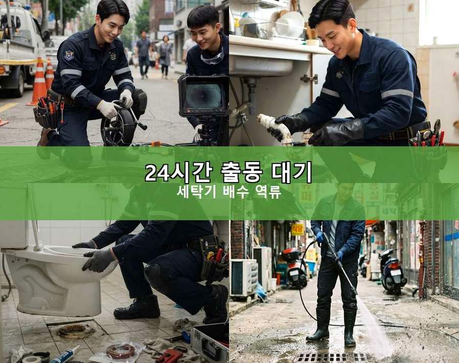 서울 노원구 상계동 주방 하수구막힘 빠른 해결 현장 작업 사진 - 배관해결사