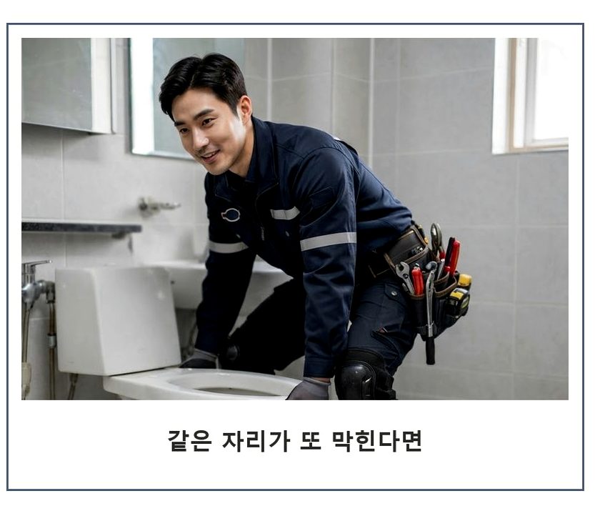 용인시기흥구 상하동 배수구막힘 뚫음 현장 작업 사진 - 배관해결사