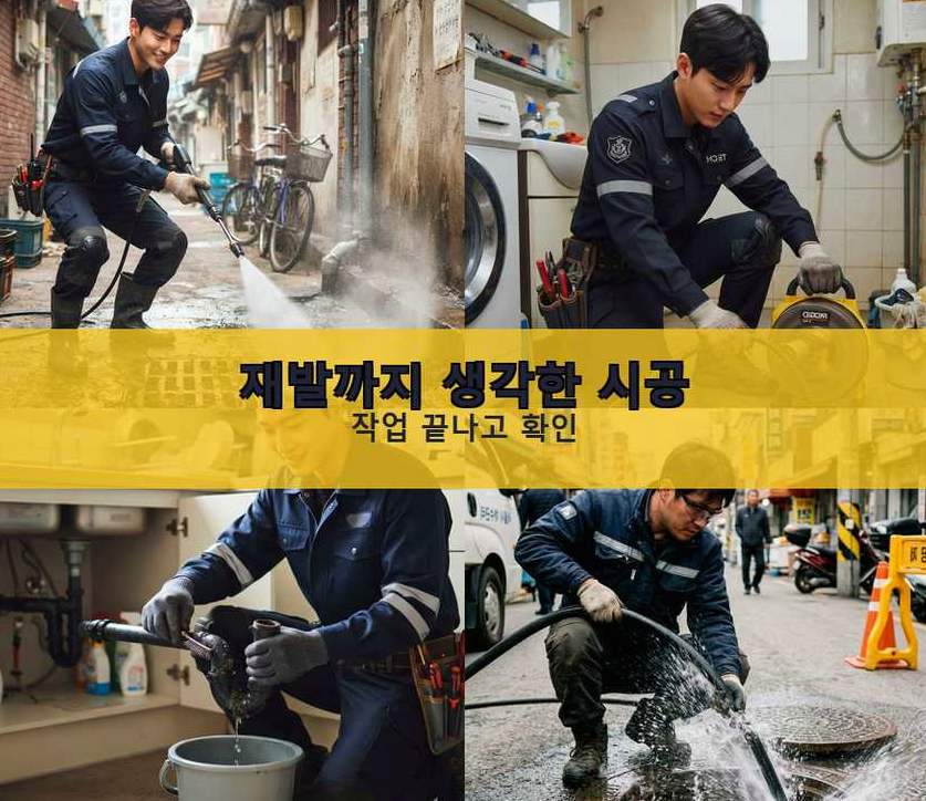 용인시기흥구 상하동 변기막힘 당일 처리 현장 작업 사진 - 배관해결사
