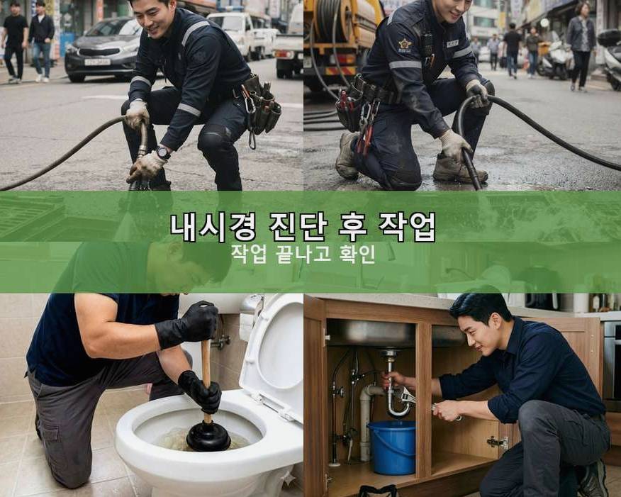 오산시 서랑동 싱크대막힘 24시 출동 현장 작업 사진 - 배관해결사
