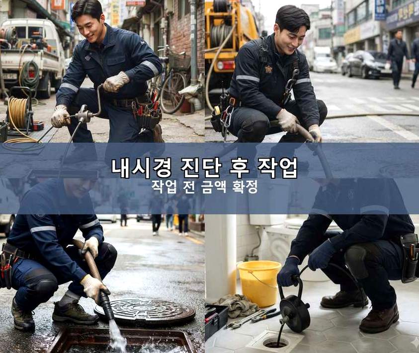 화성시 서신면광평리 변기막힘 뚫음 현장 작업 사진 - 배관해결사