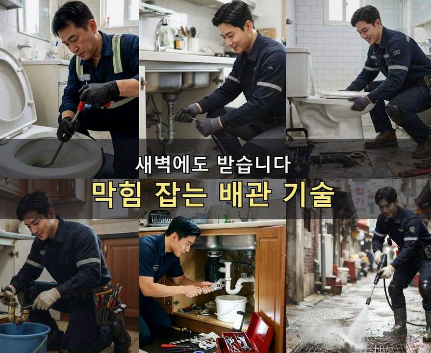 화성시 서신면광평리 싱크대막힘 24시 출동 현장 작업 사진 - 배관해결사