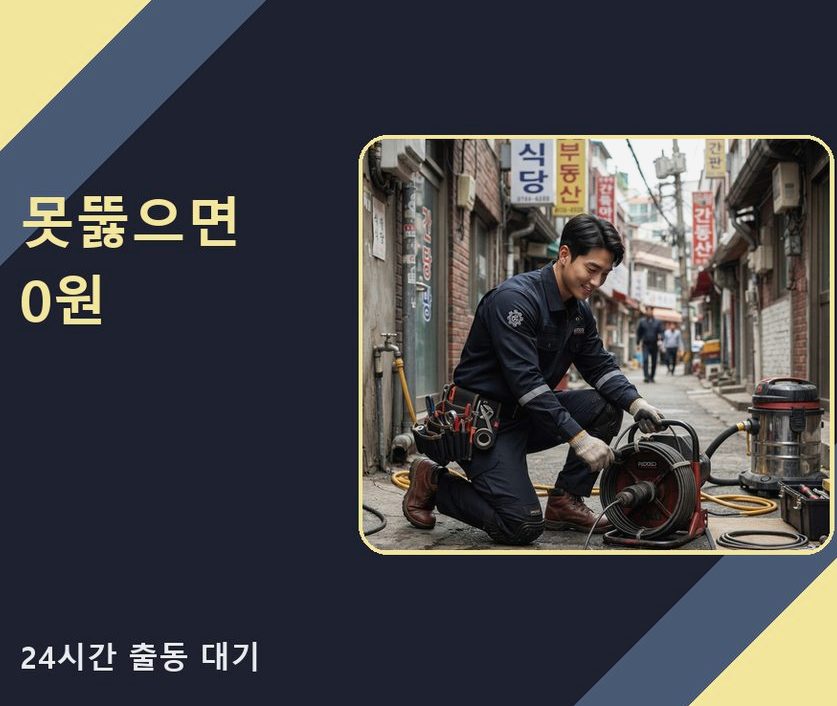 포천시 선단동 변기막힘 비용 현장 작업 사진 - 배관해결사