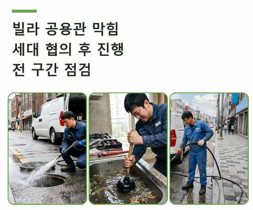 하남시 선동 하수구막힘 빠른 해결 현장 작업 사진 - 배관해결사