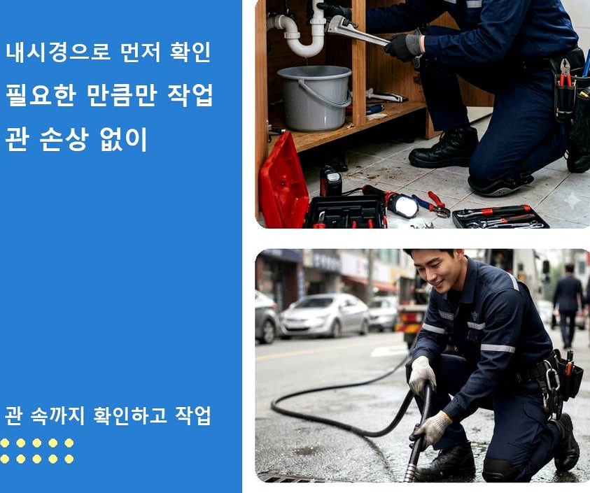 포천시 설운동 싱크대막힘 전문 업체 현장 작업 사진 - 배관해결사