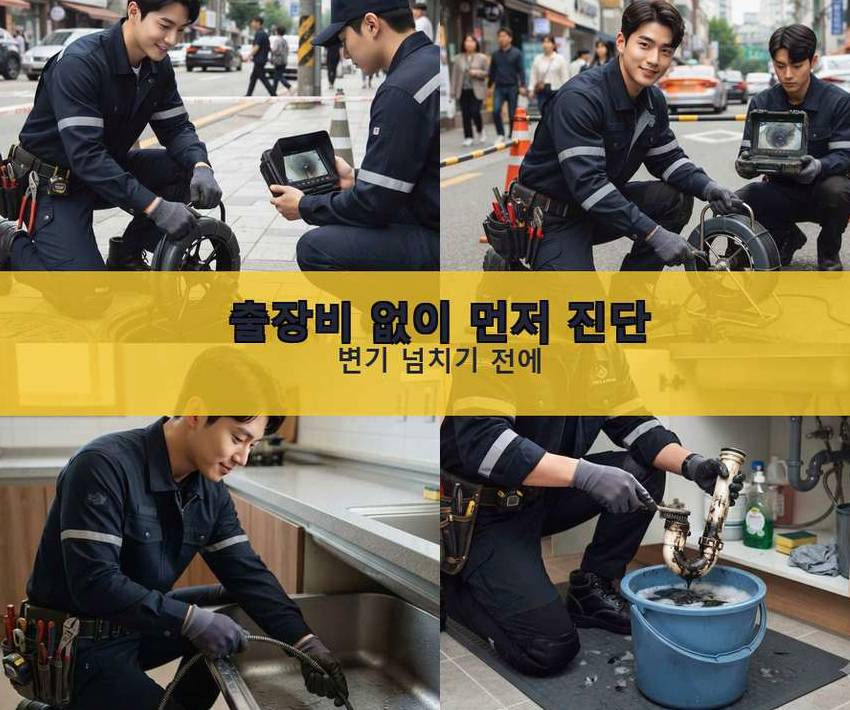 서울 성북구 성북동 변기막힘 가격 안내 현장 작업 사진 - 배관해결사