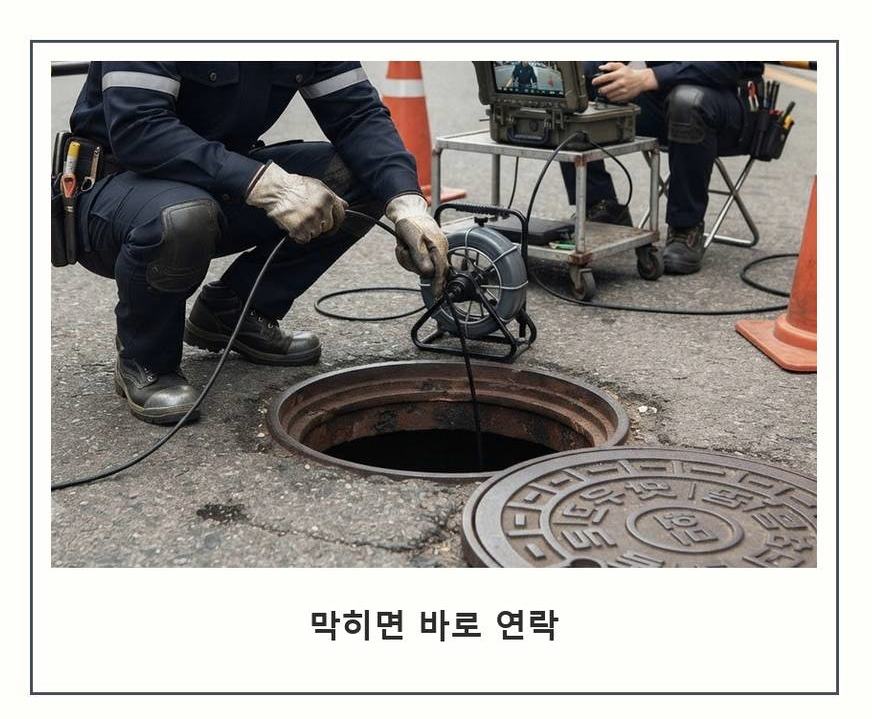 포천시 소흘읍고모리 하수구막힘 24시 출동 현장 작업 사진 - 배관해결사