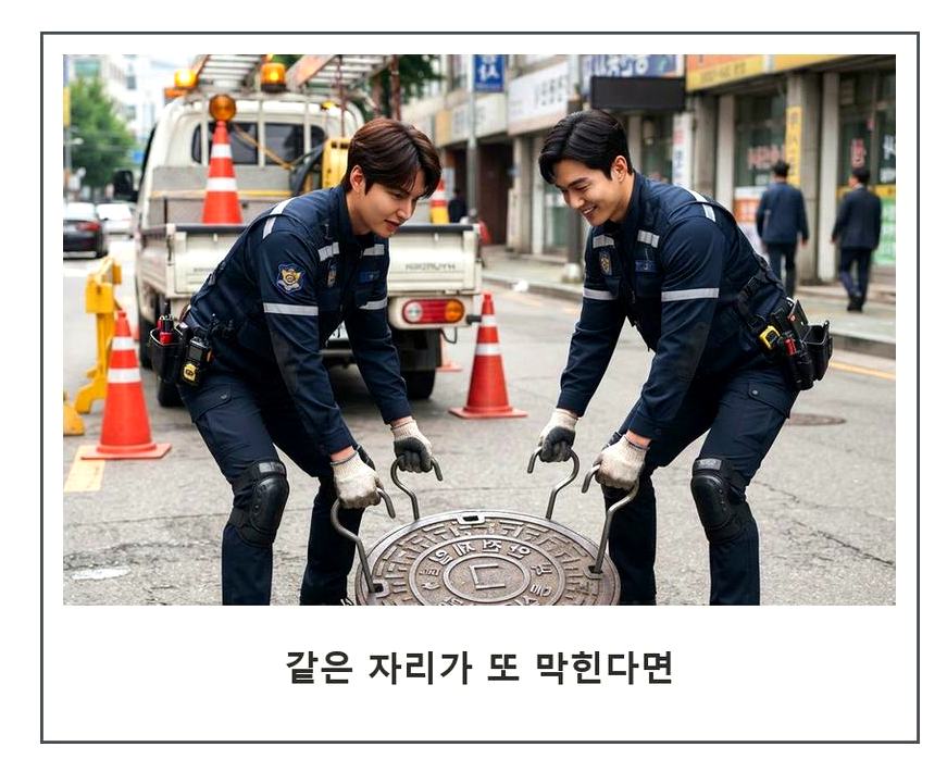 광주시 송정동 싱크대막힘 24시 출동 현장 작업 사진 - 배관해결사