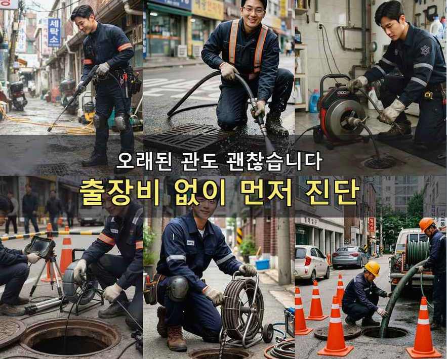 수원시팔달구 중동 싱크대막힘 야간 출동 현장 작업 사진 - 배관해결사