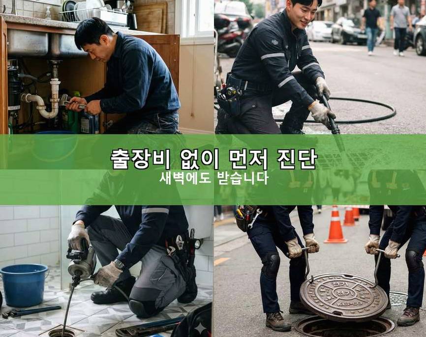 서울 금천구 시흥동 싱크대막힘 빠른 해결 현장 작업 사진 - 배관해결사