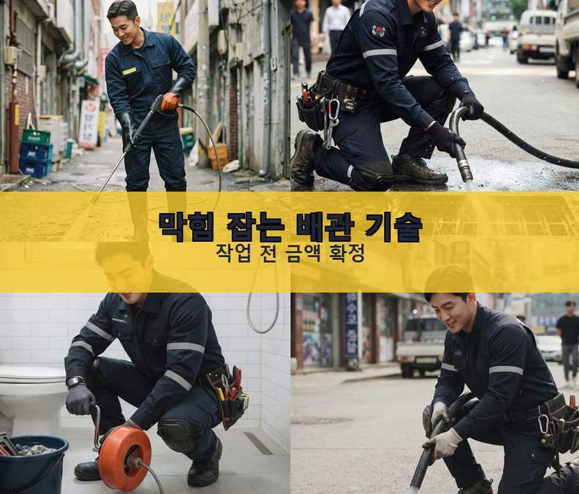 포천시 신북면가채리 싱크대막힘 빠른 해결 현장 작업 사진 - 배관해결사