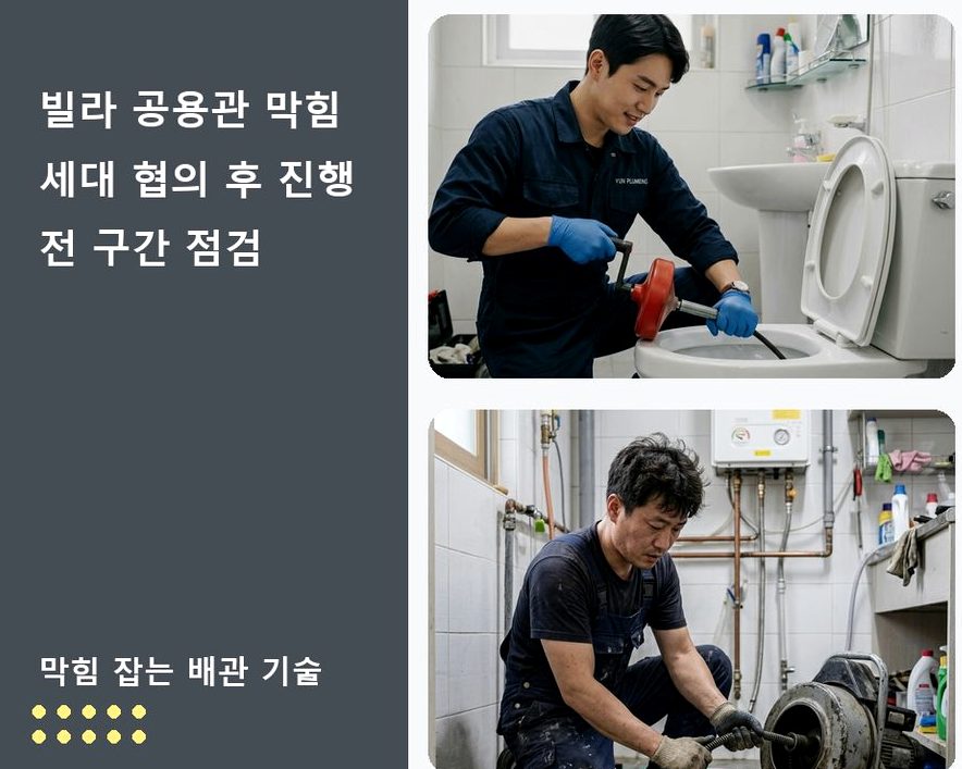 포천시 신읍동 배수구막힘 긴급출동 현장 작업 사진 - 배관해결사